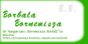 borbala bornemisza business card